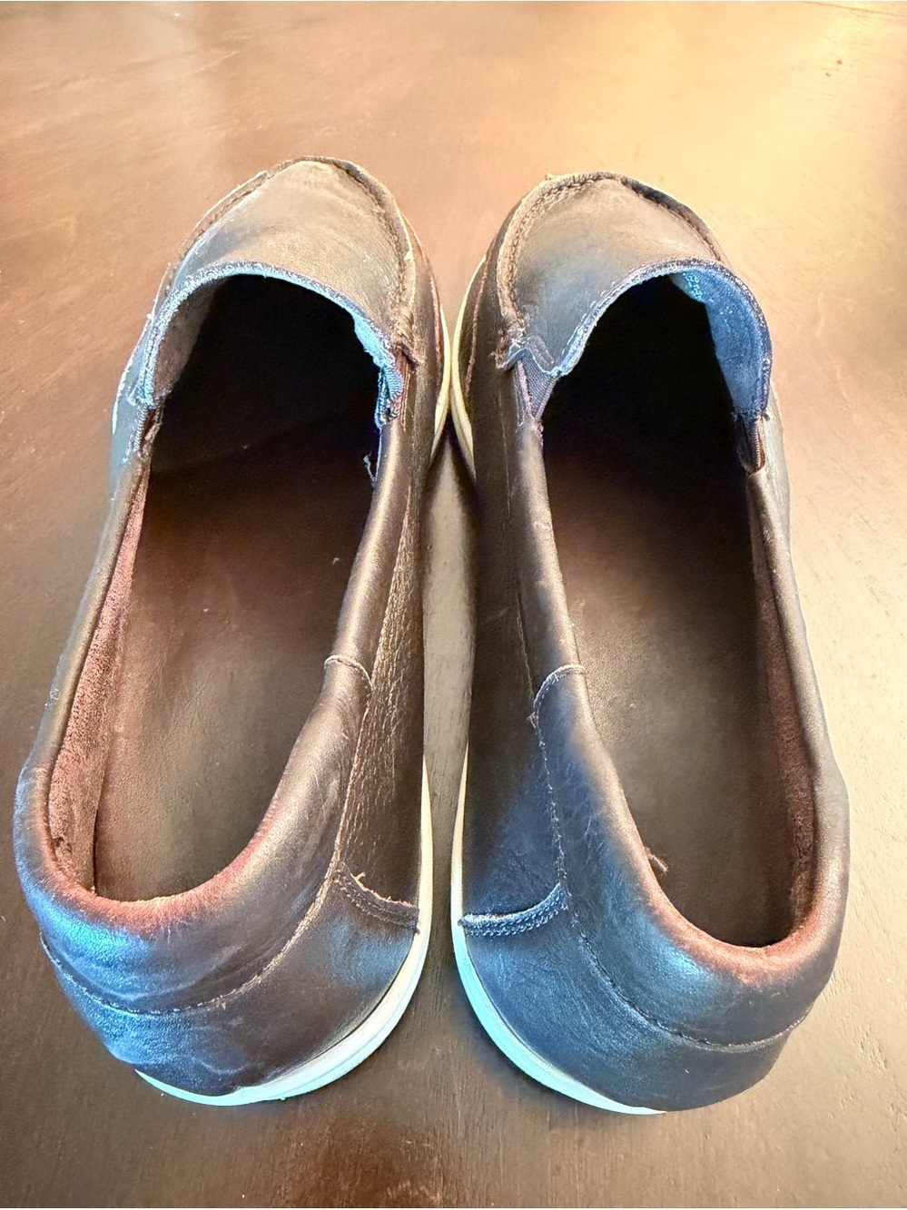 Cole Haan Men's Slip-On loafers Leather Casual Shoes Brown 9.5 - Picture 4 of 6